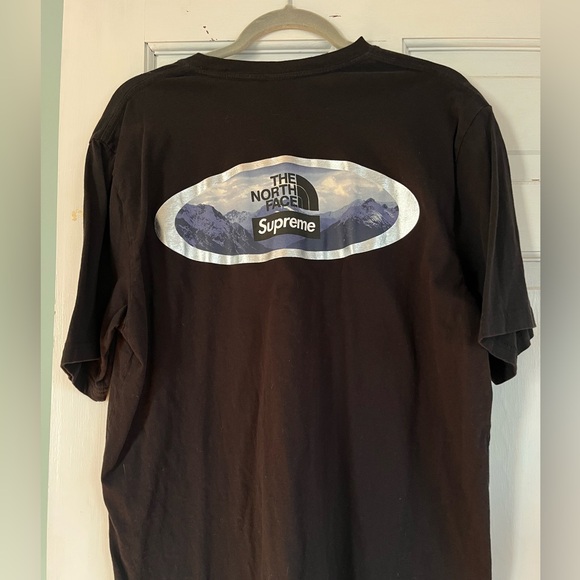 Supreme x The North Face Mountains Tee Black T-shirt Men’s Large